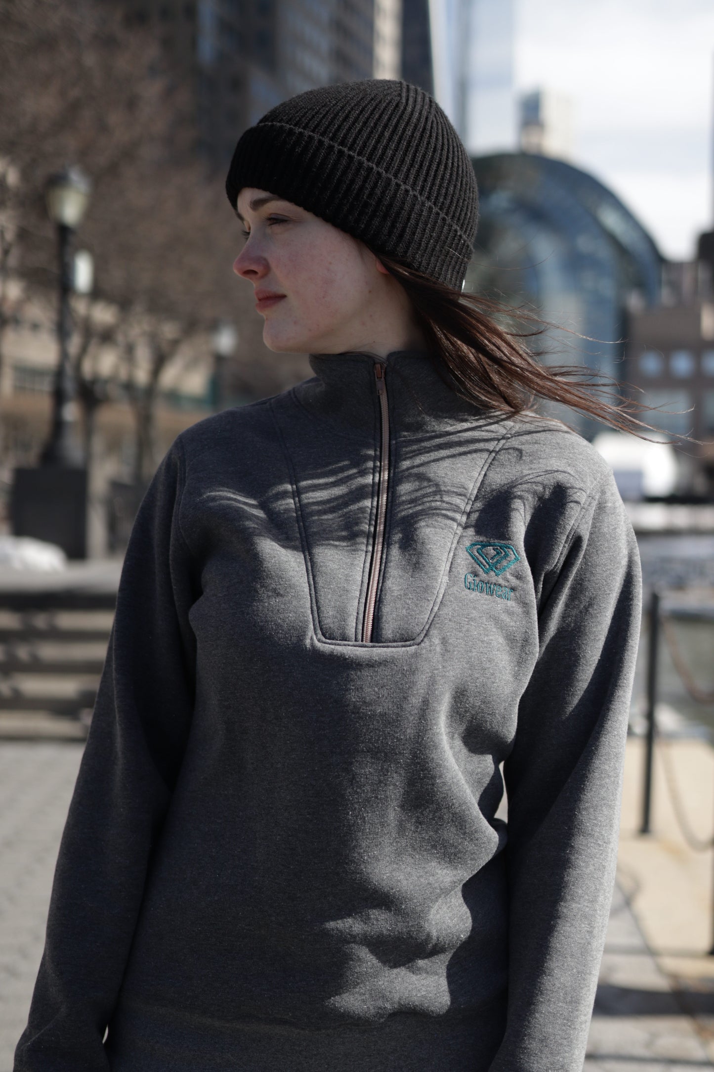 Giowear Pullover Grau meliert