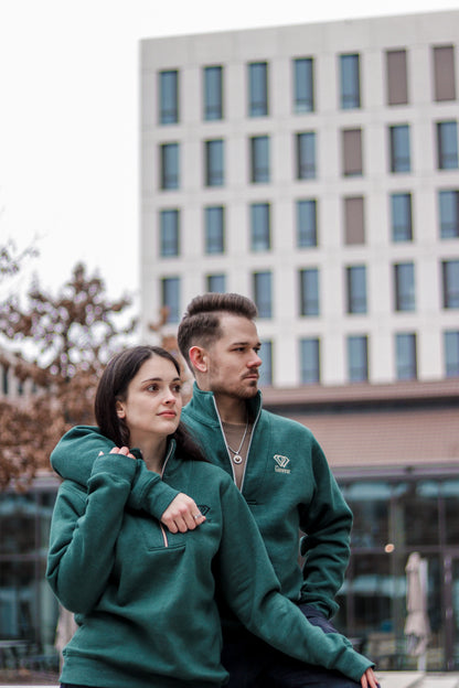 Giowear Pullover Grün meliert